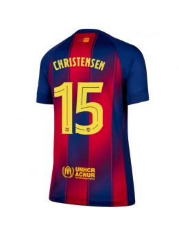 Barcelona Andreas Christensen #15 Replika Hemmakläder Dam 2025-26 Kortärmad
